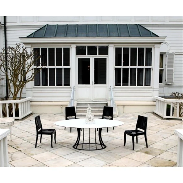 Papatya Class XC Plastik Sandalye -Transparan Şeffaf - Mutfak Sandalyesi - Resim 10