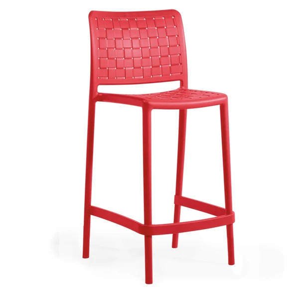 Papatya Fame Bar Sandalyesi 65 Cm Antrasit - Kolçaksız - Resim 4