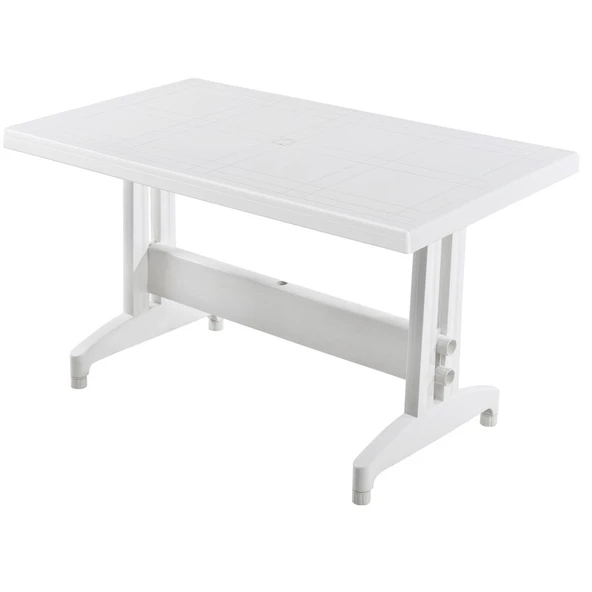 Papatya Nova Plastik Masa Teak - 70x120 Bahçe Balkon Masası ürün görseli 1