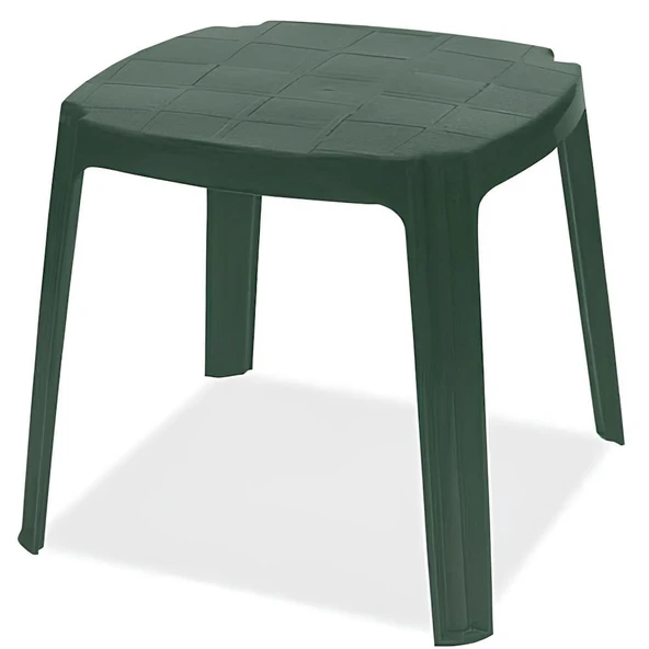 Papatya Royal Plastik Sehpa Beyaz 48x48x43 cm - İstiflenebilir, UV Korumalı - Resim 2