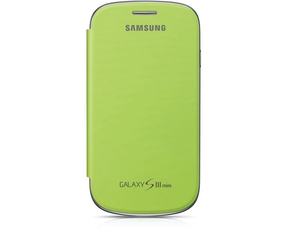 OUTLET Samsung S3 Mini Flip Cover Kılıf Yeşil EFC1M7FMEG8TD ( BU ÜRÜN OUTLETTİR) - Resim 2