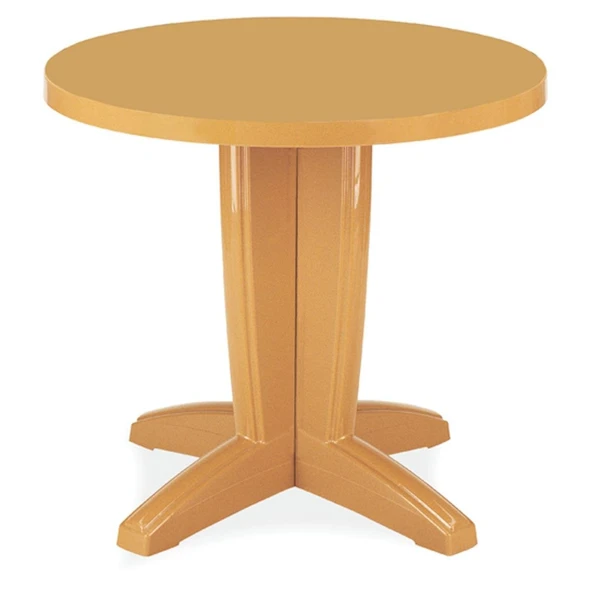 Papatya Bravo 80lik Yuvarlak Masa Yeşil - Balkon, Teras, Bahçe Masası - Resim 2