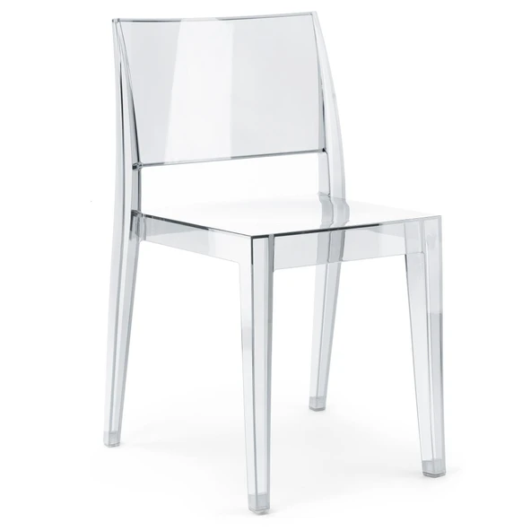 Papatya Gyza Sandalye - Bahçe Balkon Mutfak Sandalyesi -Şeffaf ürün görseli 1