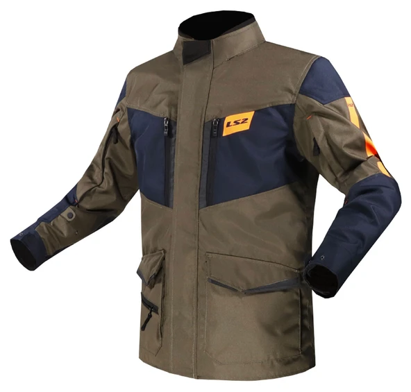 LS2 METROPOLIS EVO MONT HAKİ-MAVİ-NEON TURUNCU ürün görseli