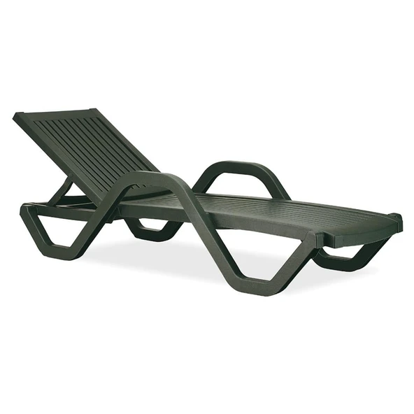 Papatya Myra Kollu Şezlong Teak - Plaj Havuz Bahçe Şezlong - Resim 6