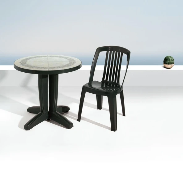 Papatya Favori Sandalye Teak - Plastik Bahçe Balkon Sandalyesi - Resim 8