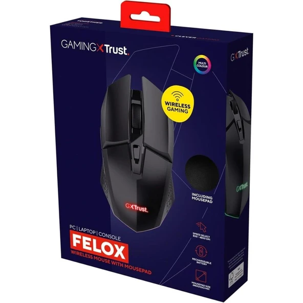 Trust GXT112 Felox Gaming Mouse+Mpad-Syh - Resim 3