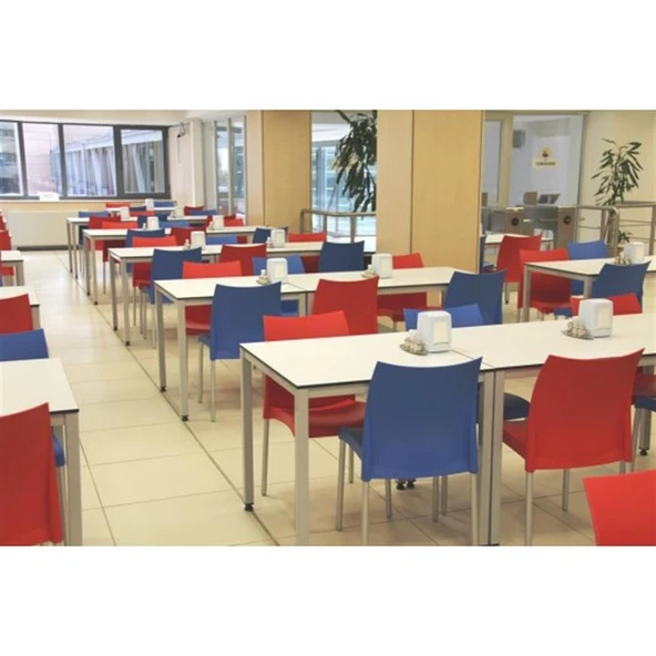 Papatya Marvel Sandalye - Alüminyum Ayaklı Bahçe Mutfak Balkon Sandalyesi -Turuncu - Resim 8