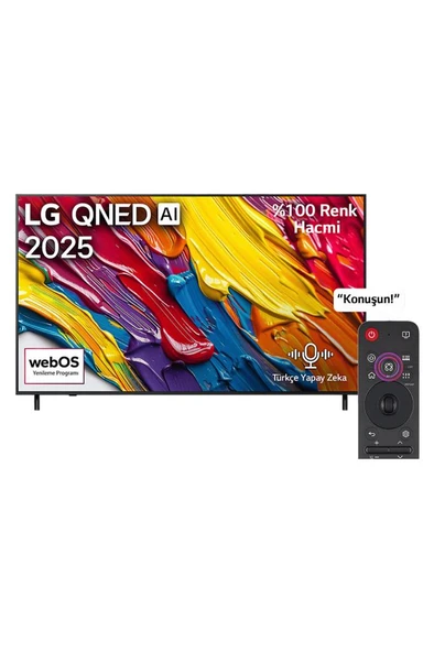 LG 75QNED82A6B 4K Ultra HD 75" 190 Ekran Uydu Alıcılı webOS Smart QNED TV - Resim 3