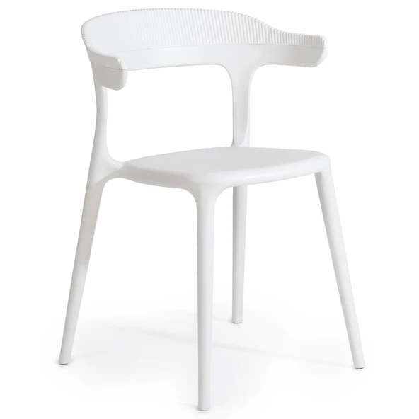 Papatya Luna Stripe Koltuk - Bahçe Balkon Mutfak Sandalyesi R.Yeşil - Resim 2