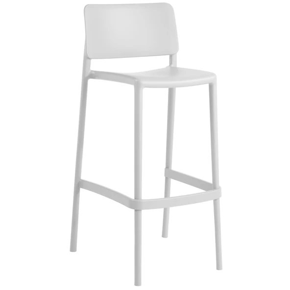 Papatya Joy Bar Sandalyesi 75 Cm Beyaz - Kolçaksız ürün görseli 1