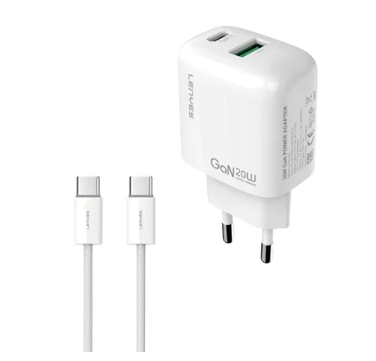 Lenyes LCH91-TC-L 20 W Lightning Kablolu Hızlı Şarj Aleti ürün görseli 1