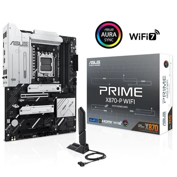 ASUS PRİME X870-P Wİ-Fİ AMD AM5 DDR5 ATX ANAKART ürün görseli 1