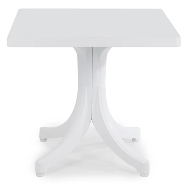 Papatya Favori Plastik Masa - 80x80 Kare Bahçe Balkon Masası -Teak ürün görseli