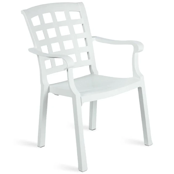 Papatya Pasha Plastik Koltuk Küllü Kahve - Bahçe, Balkon, Teras Sandalyesi - Resim 4