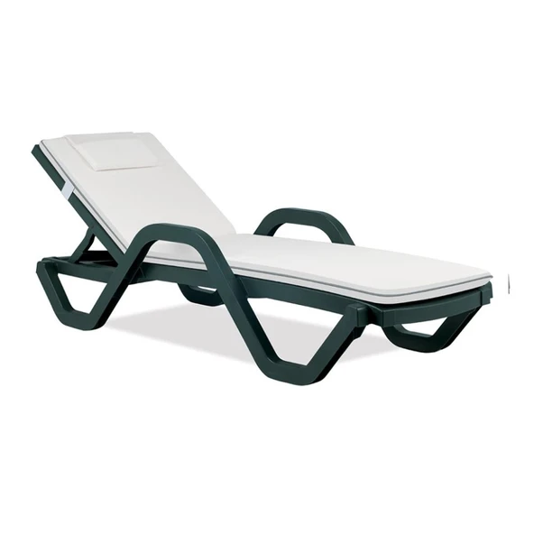 Papatya Şezlong Minderi Teak Ekru Çizgili 55X185 cm - Resim 6