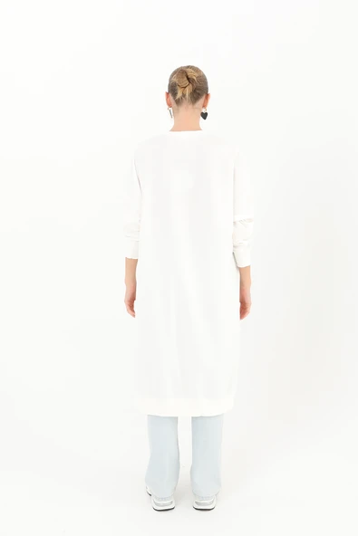 Kadın Basic Uzun Tunic - Resim 4