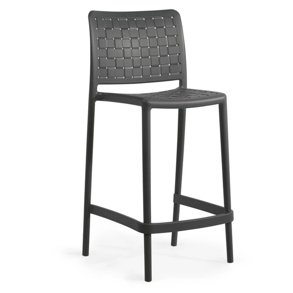 Papatya Fame Bar Sandalyesi 65 Cm Bej - Kolçaksız - Resim 5