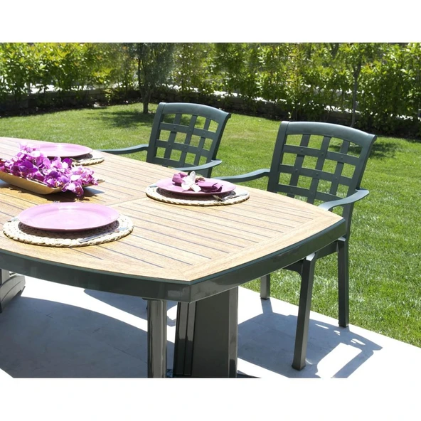 Papatya Pasha Plastik Koltuk Beyaz 6lı Paket Beyaz - Bahçe Balkon Teras Sandalyesi - Resim 10