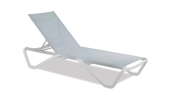 Papatya Wave Plastik Ayaklı Alüminyum Şezlong - Küllü Kahve & Küllü Kahve - Resim 5