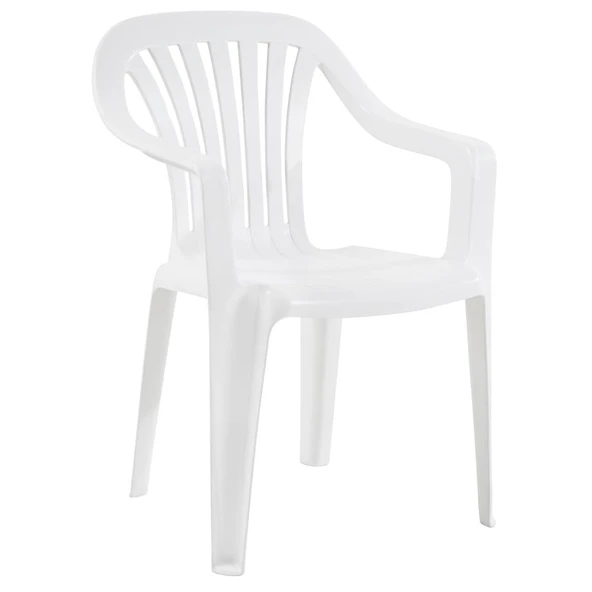 Papatya Tropik Plastik Koltuk Teak - Plastik Bahçe Balkon Sandalyesi - Resim 4