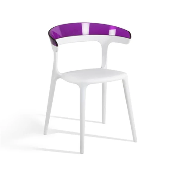 Papatya Luna Sandalye - Kahve Gövde & Solid Siyah Font ürün görseli 1