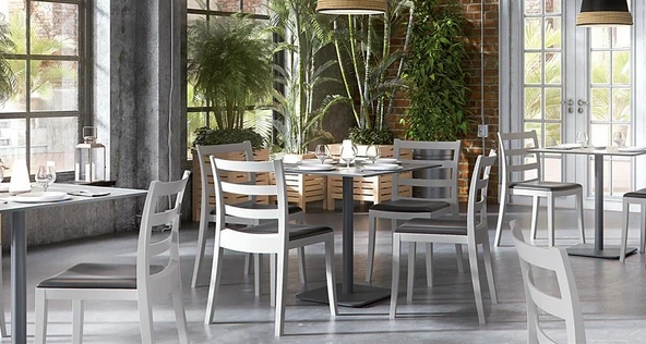 Papatya Nosta Sandalye - Bahçe Balkon Mutfak Sandalyesi Antrasit - Resim 8