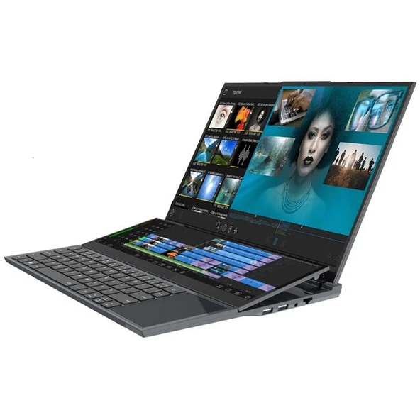 QUADRO DIAMOND DUO DS3212N I7-10850H 16GB 1TB SSD 16" DOS +14" DOK DUAL EKRAN ürün görseli 1