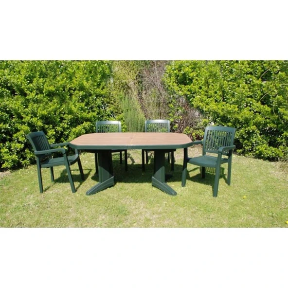 Papatya Mistral Koltuk 6lı Paket Teak - Plastik Bahçe Balkon Sandalyesi - Resim 6