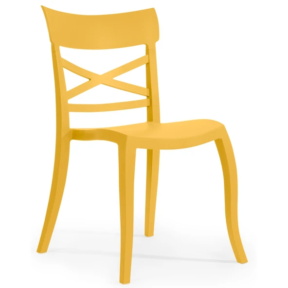 Papatya X-Sera Sandalye - Bahçe, Balkon, Mutfak Sandalyesi -Bronz Kahve - Resim 6