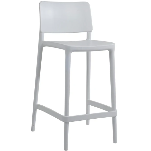 Papatya Joy Bar Sandalyesi 65 Cm Açık Gri - Kolçaksız - Resim 3