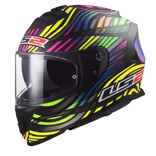 LS2 STORM 2 POWER MAT SİYAH-GÖKKUŞAĞI KASK ürün görseli