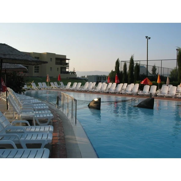 Papatya Avangarde Plastik Şezlong Kolçaklı Beyaz (4 ADET) - Resim 6