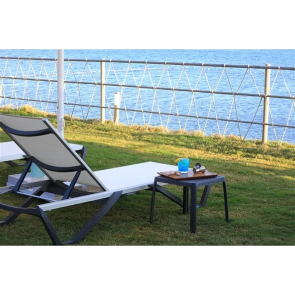 Papatya Wave Sehpa Yeşil - Bahçe, Balkon, Şezlong Sehpası - Resim 4