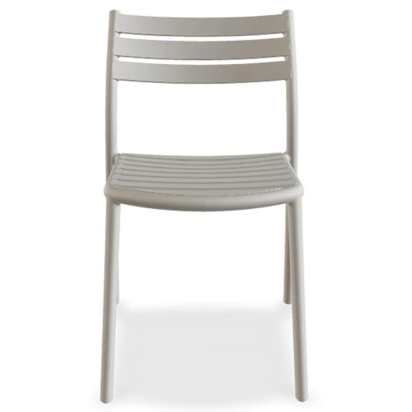 Papatya Hisar Sandalye Kor Kırmızı 2li Paket - Plastik Bahçe Balkon Mutfak Sandalyesi - Resim 5