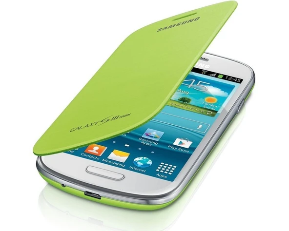 OUTLET Samsung S3 Mini Flip Cover Kılıf Yeşil EFC1M7FMEG8TD ( BU ÜRÜN OUTLETTİR) ürün görseli 1
