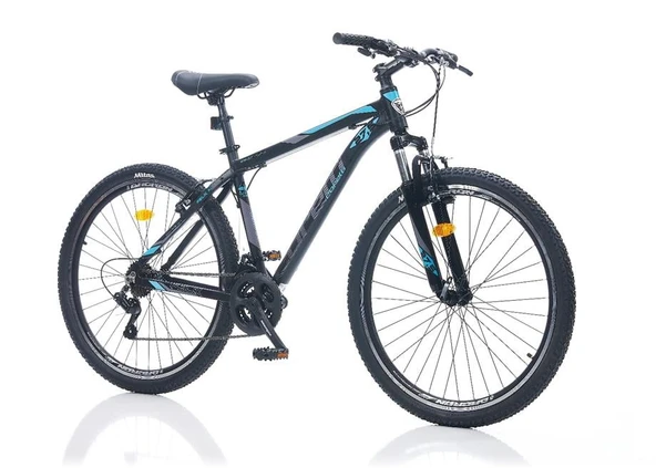 CORELLİ FELİX 3.0 ERKEK DAĞ BİSİKLETİ 380H V 26 JANT 21 VİTES SİYAH MAVİ TURKUAZ ürün görseli