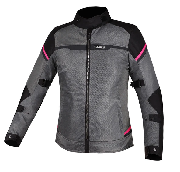 LS2 RIVA KADIN MONT SİYAH-GRİ-PEMBE ürün görseli