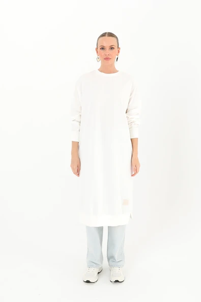 Kadın Basic Uzun Tunic - Resim 2