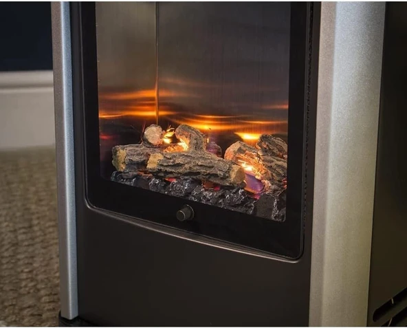 Aygaz Manhattan İç Mekan Isıtıcı, Güvenli Bağlantı Seti Dahil LPG'li Isıtıcı, 2 Isı Kademeli, Gerçek Alev Etkisi, Güvenli Oda Isıtıcı, 3,40 kW Isı Gücü - Resim 3