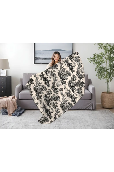 Winterfell Yün-Kadife Tv Battaniyesi 140x190 Ağaç - Resim 2