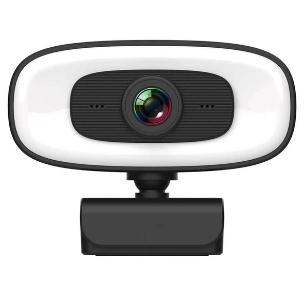 Zore PC-10 2K HD Görüntü Kaliteli Mikrofonlu Işıklı Tak Çalıştır Webcam ürün görseli 1