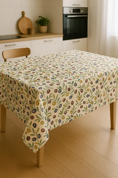 Dertsiz Leke Tutmaz Masa Örtüsü - Resim 4