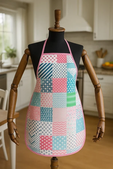 Dijital Baskılı Su Sıvı Geçirmez Leke Tutmaz Mutfak Önlüğü Lovella ürün görseli