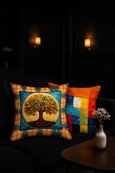 Tekli Kırlent Kılıfı , Dekoratif Kırlent , Şık Tasarımlı Kırlent, Showroom Kırlent ürün görseli