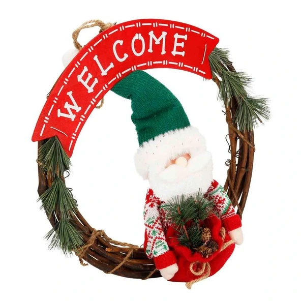 Welcome Yazılı Dekoratif Kapı Süsü 38 cm - Resim 2