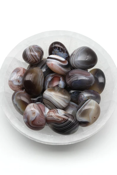 Botswana Akik Doğal Taş Tamburlanmış Parça - Tımbıl ürün görseli