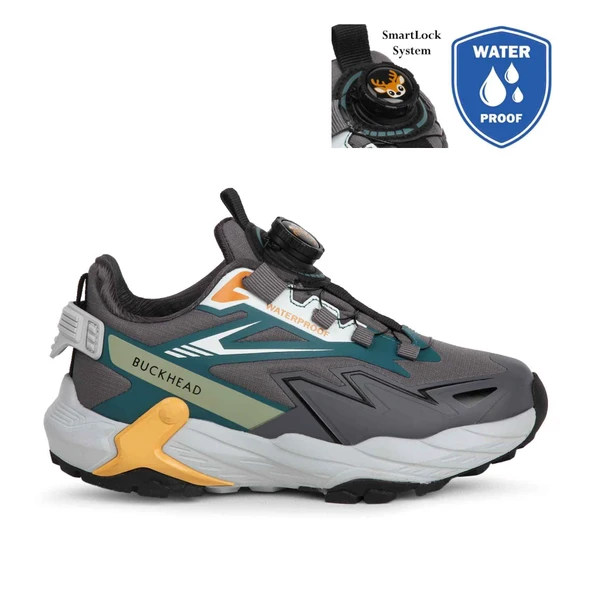 Buckhead 3055 Napolyon WaterProof-Anatomik Çocuk Ayk. Koyu Gri - Resim 3
