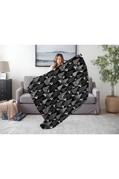 Winterfell Yün-Kadife Tv Battaniyesi 140x190 - Resim 2