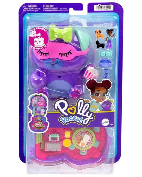 Polly Pocket Köpekçiğin Pijama Partisi Mikro Oyun Seti JCR38 ürün görseli